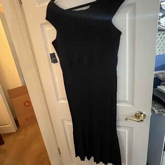 NWT Gorgeous Black knitted/lined Torrid MIDI Dress - Picture 10 of 14